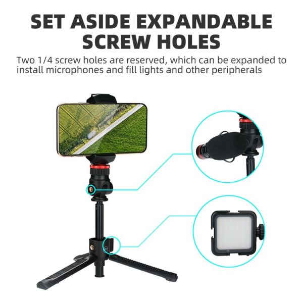 RCSTQ Action Camera Extension Pole Tripod Selfie Stick for GoPro Hero11 Black / HERO10 Black / HERO9 Black / HERO8 / HERO7 / 6 / 5 / 5 Session / 4 Session / 4 / 3+ / 3 / 2 / 1, Insta360 ONE R, DJI Osmo Action and Other Action Cameras (Black) - Image 6