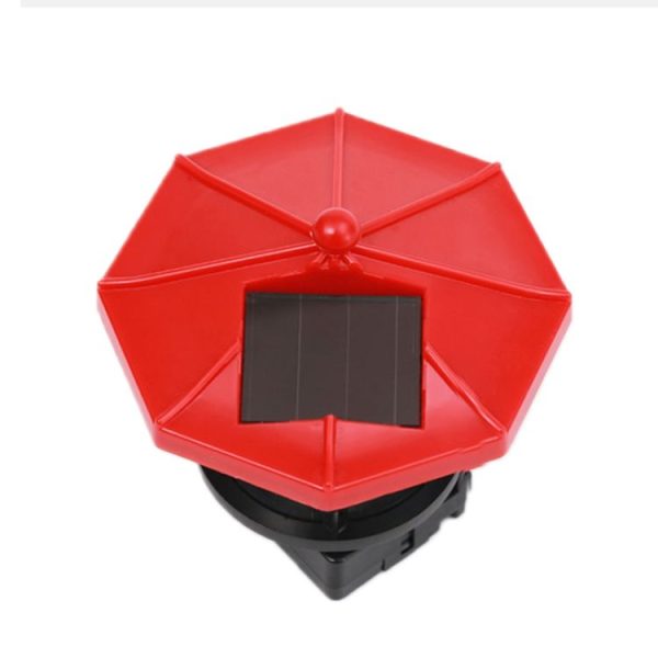Outdoor Waterproof LED Solar Rotating Lighthouse Garden Decoration Induction Landscape Light (Red) - Image 4