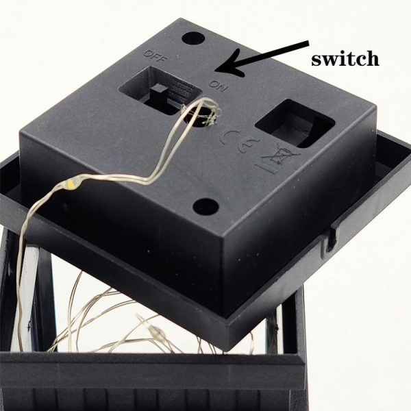 Solar LED Starry Wind Lantern Festival Decoration Retro Copper Wire String Light (Colorful) - Image 5