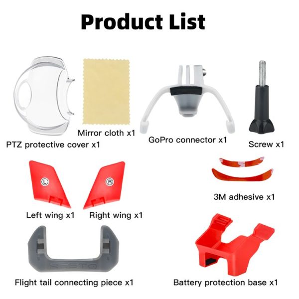 RCSTQ Traversing Aircraft Drone Protection Kit For DJI FPV (Flight Protection Set) - Image 2
