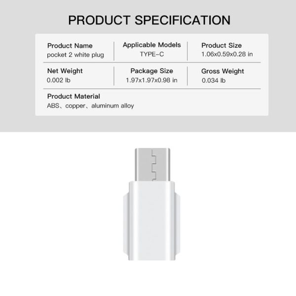 RCSTQ Smartphone Adapter for DJI OSMO Pocket 1 / 2, Colour: Type-C - Image 2