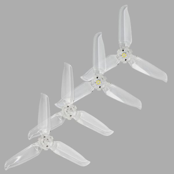 RCSTQ Drone Aircraft Transparent Three-Blade Propeller For DJI FPV (Two Pairs) - Image 2