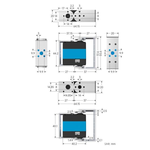 Waveshare 24703 25kg.cm Wide Range Voltage ST3020 Serial Bus Aervo - Image 3