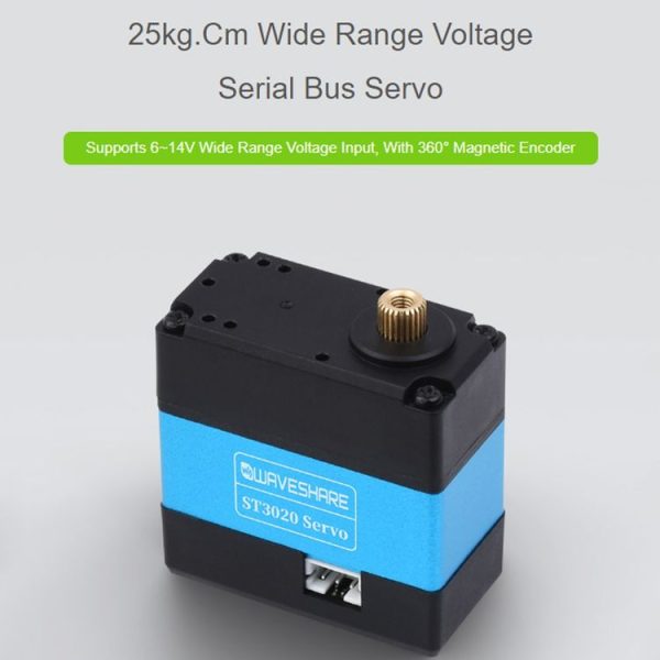 Waveshare 24703 25kg.cm Wide Range Voltage ST3020 Serial Bus Aervo - Image 4