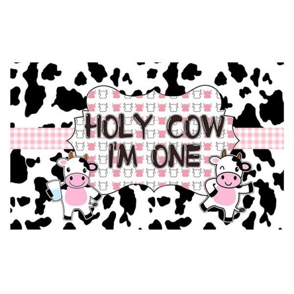 180x110cm Cartoon Cow Theme Birthday Party Decoration Background Cloth Photography Banner (2023SRB133)