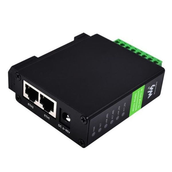 Waveshare RS232 RS485 To RJ45 Ethernet Serial Server, Spec: RS232 RS485 TO POE ETH (B) - Image 2