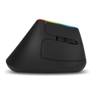DELUX M618DB 6-Keys 1600 DPI RGB Vertical Wireless Bluetooth Dual-Mode Mouse (Lithium Bluetooth Version)