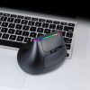 DELUX M618DB 6-Keys 1600 DPI RGB Vertical Wireless Bluetooth Dual-Mode Mouse (Lithium Bluetooth Version) - Image 10