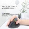 DELUX M618DB 6-Keys 1600 DPI RGB Vertical Wireless Bluetooth Dual-Mode Mouse (Lithium Bluetooth Version) - Image 2