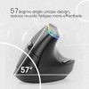 DELUX M618DB 6-Keys 1600 DPI RGB Vertical Wireless Bluetooth Dual-Mode Mouse (Lithium Bluetooth Version) - Image 5