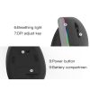 DELUX M618DB 6-Keys 1600 DPI RGB Vertical Wireless Bluetooth Dual-Mode Mouse (Lithium Bluetooth Version) - Image 9