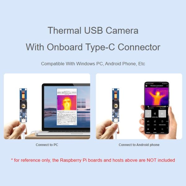 Waveshare Long-Wave IR Thermal Imaging Camera Module, 80x62 Pixels, 45degFOV (Type-C Port) - Image 6