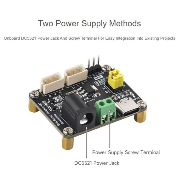 Waveshare 25514 Serial Bus Servo Driver Board, for ST / SC Series Serial Bus Servos - Image 8