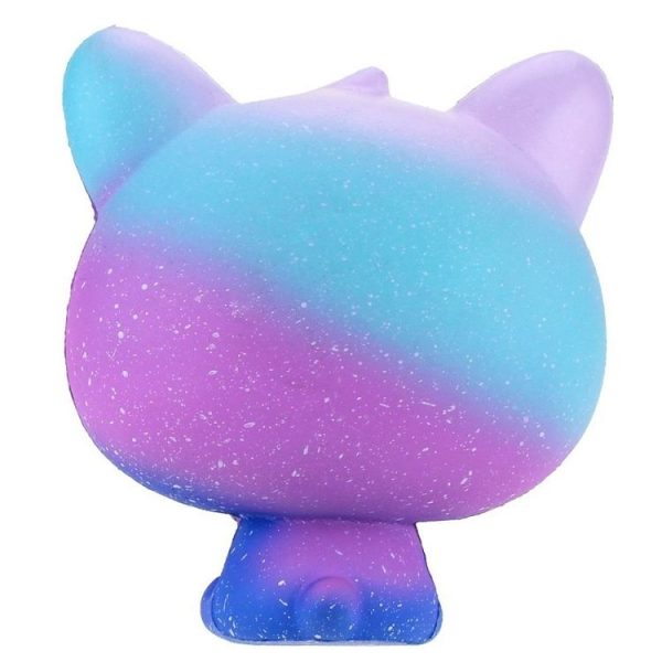 3 PCS Ice Cream Cat Cute Soft Squeeze Scented Toy Gift for Kid Size: 11*7*8cm (Orange starry sky) - Image 6
