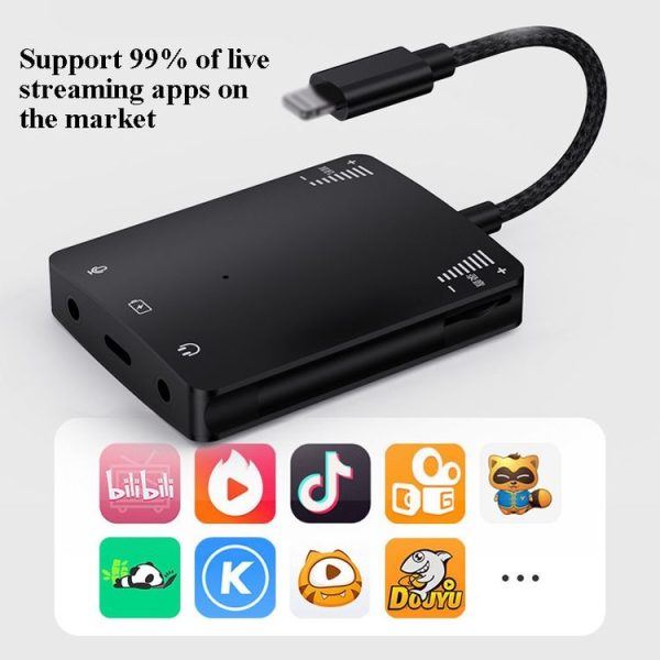 8 Pin Live Mobile Phone Sound Card Converter For iPhone 6 And Above - Image 5