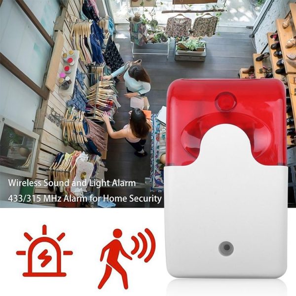 LY-103 Sound And Light Alarm Emergency Call For Help Connection Type Alarm, Specification: 24V (Red) - Image 4