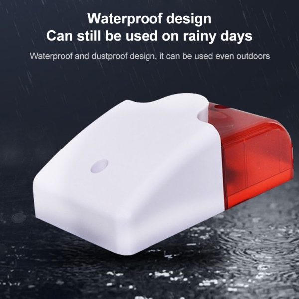 LY-103 Sound And Light Alarm Emergency Call For Help Connection Type Alarm, Specification: 24V (Red) - Image 6