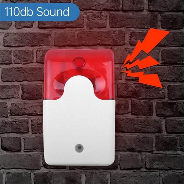 LY-103 Sound And Light Alarm Emergency Call For Help Connection Type Alarm, Specification: 24V (Red) - Image 7