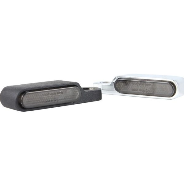 2 PCS Motorcycle Handle Turn Light Metal LED Indicator Light (Silver) - Image 2