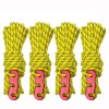 4m x 4 Rolls Outdoor Camping Tent Canopy Wind Rope Luminous Multi-Function Wind Rope Buckle Tent Fixed Rope (S Buckle-Yellow)