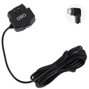 H507 Driving Recorder OBD Step-down Line Car ACC Three-Core Power Cord 12 / 24V To 5V 3A Low Pressure Protection Line, Specification: Micro Left Elbow