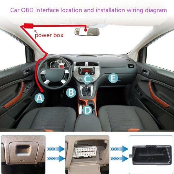 H507 Driving Recorder OBD Step-down Line Car ACC Three-Core Power Cord 12 / 24V To 5V 3A Low Pressure Protection Line, Specification: Micro Left Elbow - Image 7
