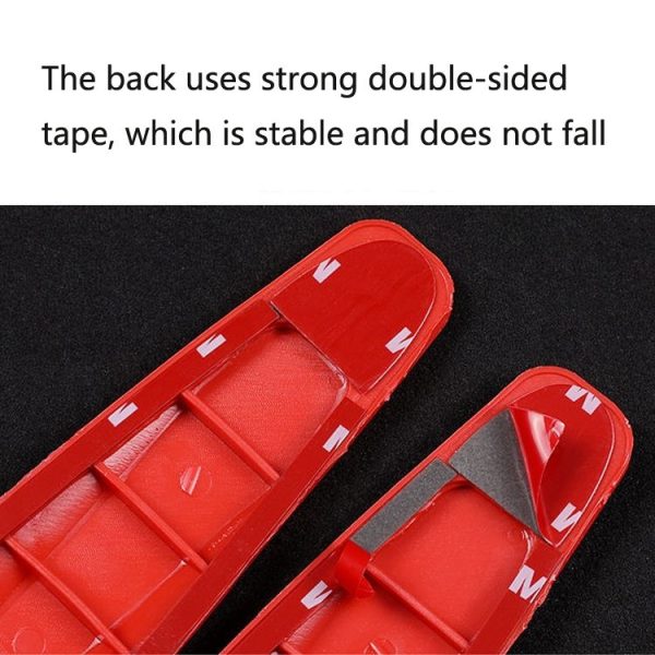 Car Front Rear Bumper Anti-Collision And Anti-Scratch Strips Body Scratch Decoration Stickers, Color: Black - Image 4