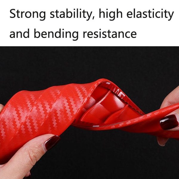 Car Front Rear Bumper Anti-Collision And Anti-Scratch Strips Body Scratch Decoration Stickers, Color: Black - Image 5