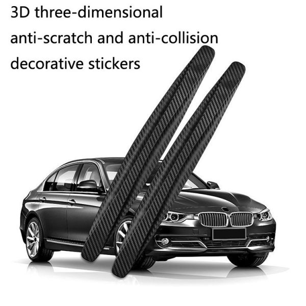 Car Front Rear Bumper Anti-Collision And Anti-Scratch Strips Body Scratch Decoration Stickers, Color: Black - Image 6