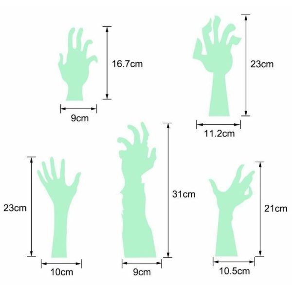 KS-58 Living Room Bedroom Luminous Arm Self-Adhesive Wall Sticker, Specification: 30x31cm - Image 3