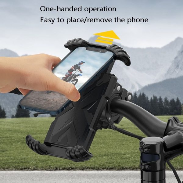 H18 Bicycle Mobile Phone Bracket Motorcycle Single-Handed Operation Mobile Phone Navigation Frame - Image 3