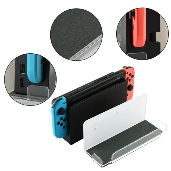 Game Console Wall Storage Bracket Game Console Accessories Storage Rack For Nintendo Switch (Black) - Image 4