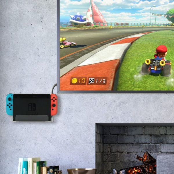 Game Console Wall Storage Bracket Game Console Accessories Storage Rack For Nintendo Switch (Black) - Image 7