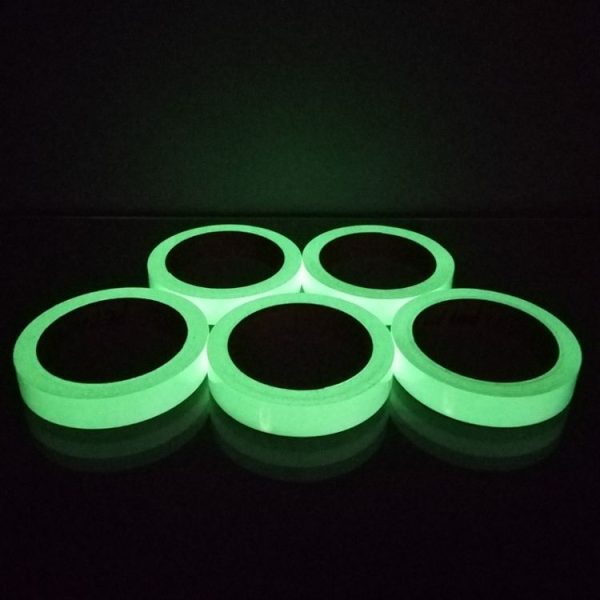 5 Rolls Home Decoration Baseboard Luminous Strip Safe Passage Warning Fluorescent Sticker, Specification: 2cmx100cm (Light Green)