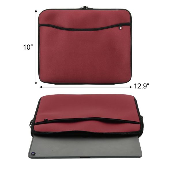 Neoprene Tablet Computer Protection Bag Storage Liner Bag for Laptops / Tablets Within 13 Inches (Brick Red) - Image 3