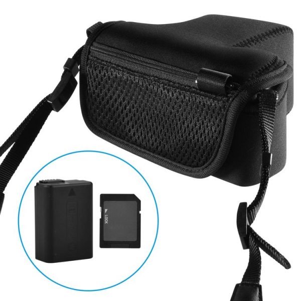 HG01 Neoprene One-Shoulder Zipper Camera Bag For Sony SLR Camera Small Bag - Image 3