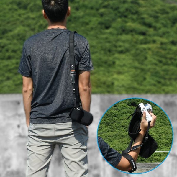 HG01 Neoprene One-Shoulder Zipper Camera Bag For Sony SLR Camera Small Bag - Image 7