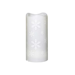 LED Candle Projection Lamp Christmas LED Decoration Night Light (Snowflake)