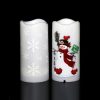 LED Candle Projection Lamp Christmas LED Decoration Night Light (Snowflake) - Image 2