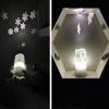 LED Candle Projection Lamp Christmas LED Decoration Night Light (Snowflake) - Image 4