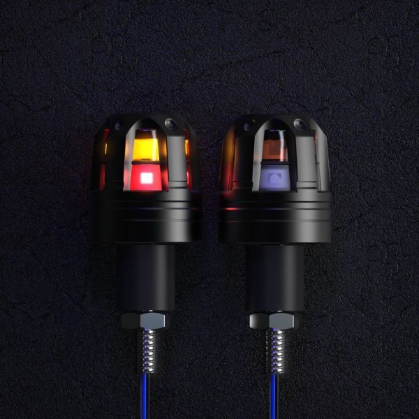 Motorcycle Universal Modified LED Hand Blocks Light (Double Lamp Red)