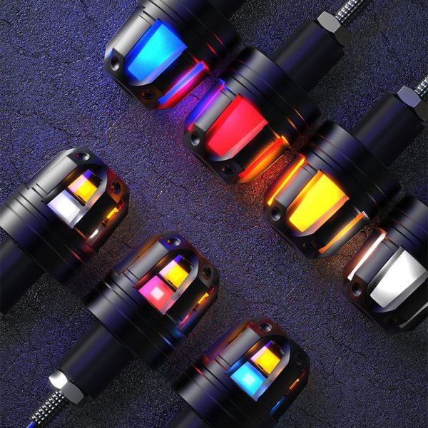 Motorcycle Universal Modified LED Hand Blocks Light (Double Lamp Red) - Image 2