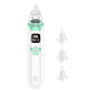 Infant Electric Nasal Aspirator With 3-gear Adjustable Nasal Clearer (White)