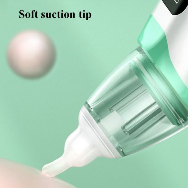 Infant Electric Nasal Aspirator With 3-gear Adjustable Nasal Clearer (White) - Image 6