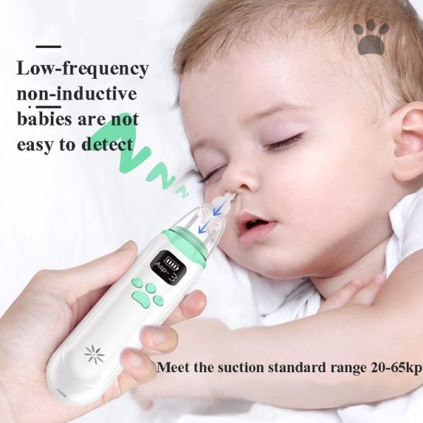 Infant Electric Nasal Aspirator With 3-gear Adjustable Nasal Clearer (White) - Image 7