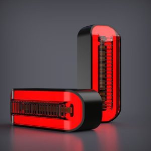 1 Pair Skyline Motorcycle Flow Steering Lamp 12V Modified LED Turn Lamp (Without Handle Red)