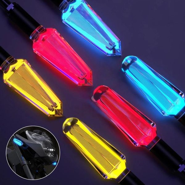 SMCP52354 Motorcycle Crystal Transparent LED Modified Steering Lamp (B Blue) - Image 6