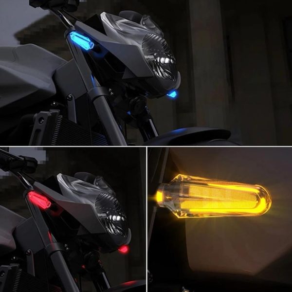 SMCP52354 Motorcycle Crystal Transparent LED Modified Steering Lamp (B Blue) - Image 7