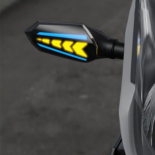 SMCP11563 LED Water Drum Light Motorcycle Daytime Running Steering Lamp (Blue) - Image 7