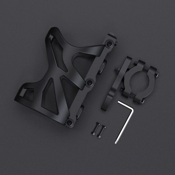 SMCP5456 Motorcycle Drink Holder Bicycle Cup Rack Kettle Frame Modified Accessories, Colour: With Pipe Clamp (Black) - Image 2